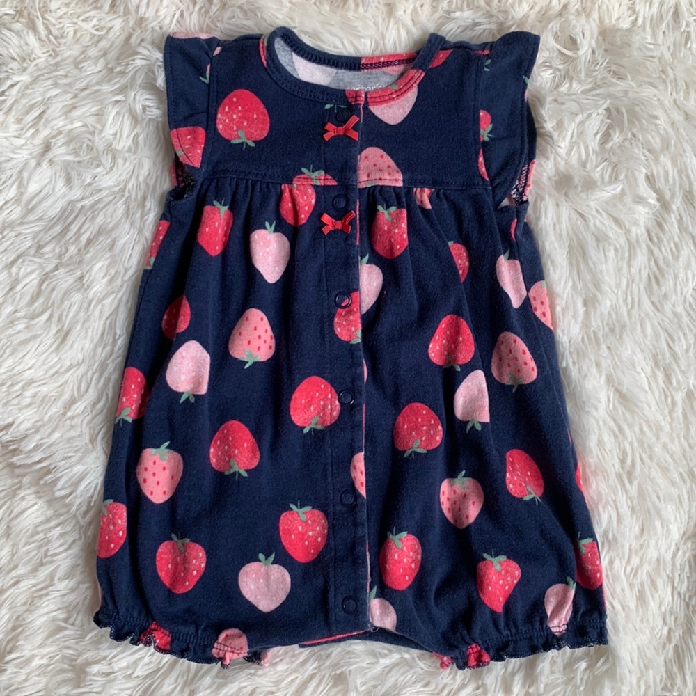 Carter’s Baby Girl Strawberry 🍓 Romper
